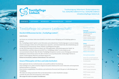textilpflege-liebich.de - Chemische Reinigung Leipzig