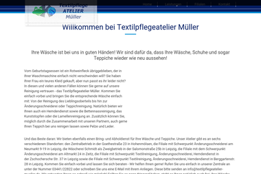 textilpflegeatelier-mueller.de - Chemische Reinigung Leipzig