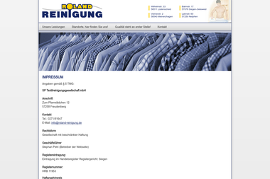 roland-reinigung.de/cms/front_content.php - Chemische Reinigung Siegen