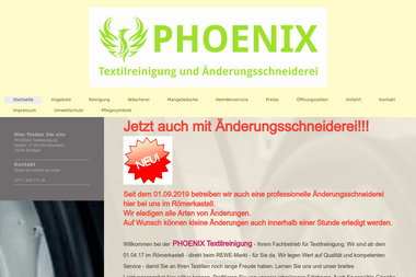 phoenix-textilreinigung.de - Chemische Reinigung Stuttgart