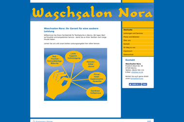 waschsalon-nora.de - Chemische Reinigung Worms