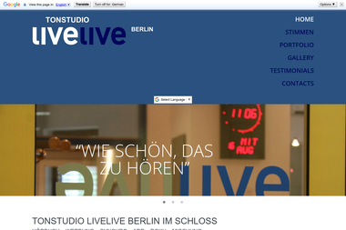 livelive.de - Tonstudio Berlin