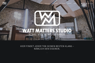watt-matters-studio.de - Tonstudio Bielefeld