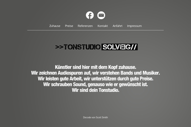 solveig.cc - Tonstudio Bochum