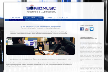sonic-music.de/tontechniker-ausbildung.html - Tonstudio Chemnitz