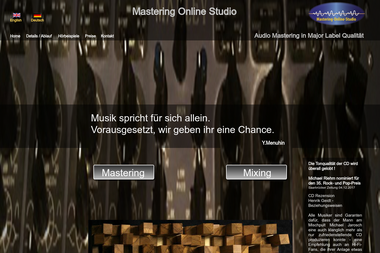 mastering-online-studio.de - Tonstudio Saarbrücken