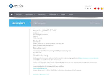 graf-uebersetzungen.com/impressum.html - Übersetzer Filderstadt