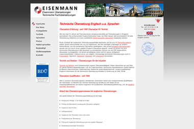 eisenmann-uebersetzungen.de - Übersetzer Karlsruhe