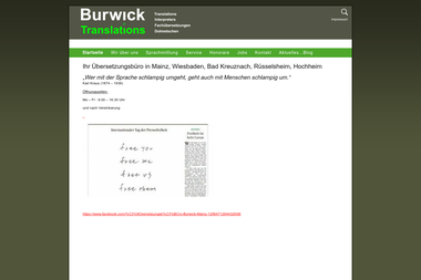 burwick.eu - Übersetzer Mainz