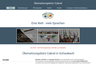 uebersetzungsbuero-cabral.de - Übersetzer Schwabach