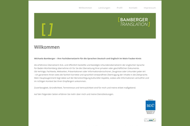 bamberger-translation.com - Übersetzer Tauberbischofsheim