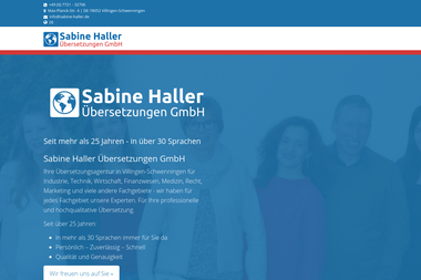 sabine-haller.de - Übersetzer Villingen-Schwenningen