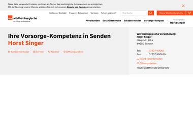 wuerttembergische.de/versicherungen/horst.singer - Versicherungsmakler Senden