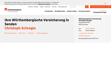 wuerttembergische.de/versicherungen/christoph.schregle - Versicherungsmakler Senden