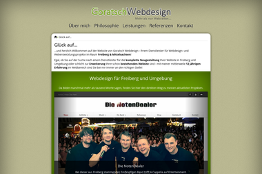 goratschwebdesign.de - Web Designer Freiberg