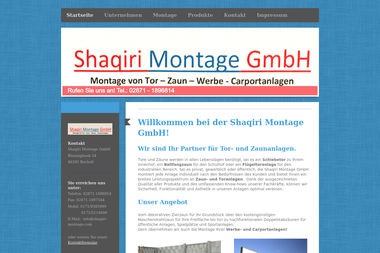 shaqiri-montage.net - Zaunhersteller Bocholt