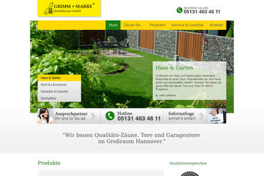gm-zaun.de/hannover/start.html - Zaunhersteller Garbsen