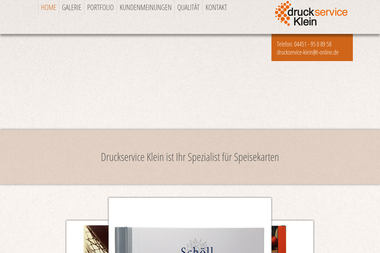 druckservice-klein.de - Druckerei Varel