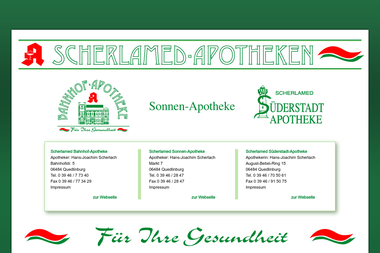 quedlinburger-apotheken.de - Druckerei Quedlinburg