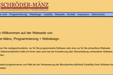 schroeder-maenz.de - Web Designer Marsberg