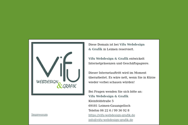vifu-webdesign-grafik.de - Web Designer Leimen