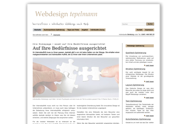 webdesign.tepelmann.com - Web Designer Schwerin