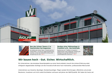 wolff-hochbau.de - Hochbauunternehmen Saarbrücken