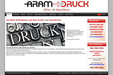 aramdruck.de - Druckerei Giessen