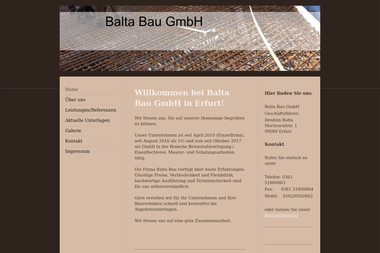balta-bau-eisenflechterei.de - Hochbauunternehmen Erfurt
