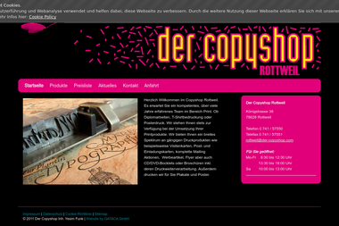 der-copyshop.com - Druckerei Rottweil