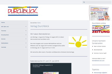 durchblick-online.de - Druckerei Mühlacker