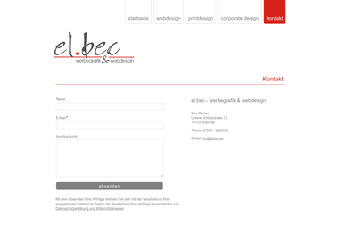 elbec.de/index.php/kontakt.html - Web Designer Kraichtal