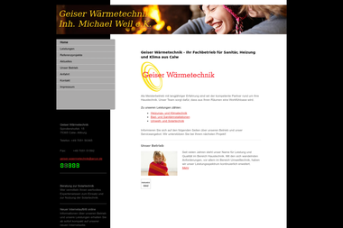 geiser-waermetechnik.de - Heizungsbauer Calw