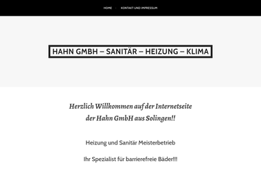 hahn-shk.de - Heizungsbauer Solingen
