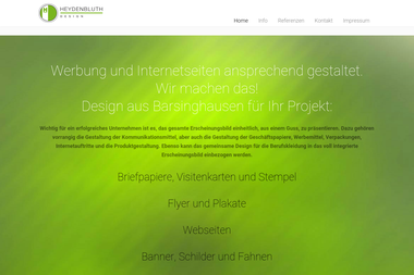 heydenbluth.de - Web Designer Barsinghausen