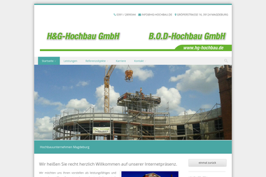 hg-hochbau.de - Hochbauunternehmen Magdeburg