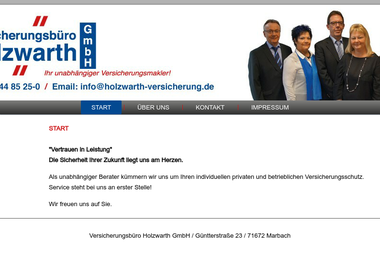 holzwarth-versicherung.de - Versicherungsmakler Marbach Am Neckar