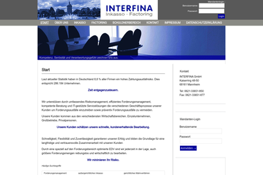 interfina.net - Inkassounternehmen Mannheim