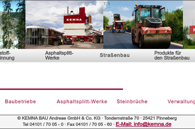 kemna.de/content/adressenliste.php - Tiefbauunternehmen Bad Harzburg