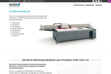 kuss-medienproduktion.de - Druckerei Potsdam