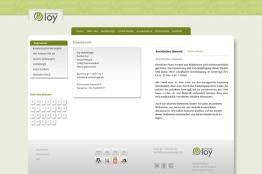 loy-webdesign.de/webdesign/impressum.htm - Web Designer Harsewinkel