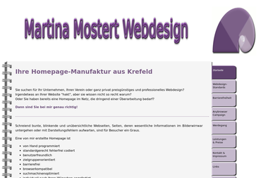 mostert-webdesign.de - Web Designer Krefeld