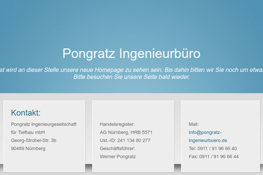 pongratz-ingenieurbuero.de - Tiefbauunternehmen Nürnberg