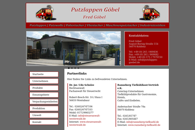 putzlappen-goebel.de/links.html - Web Designer Buchen