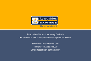 recognition-products.eu - Marketing Manager Meckenheim