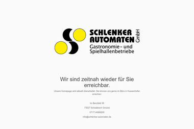 schlenker-automaten.de - Marketing Manager Schwäbisch Gmünd