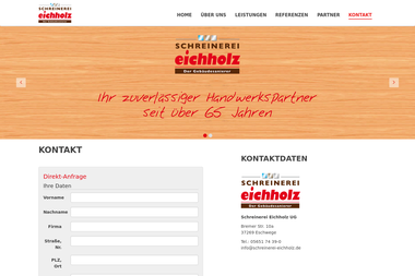 schreinerei-eichholz.de/kontakt - Tischler Eschwege