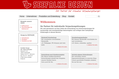 seefalke-design.de - Verpacker Luckenwalde