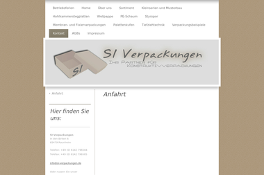 si-verpackungen.de/kontakt/anfahrt - Verpacker Raunheim