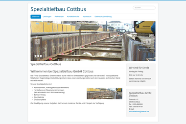 spezialtiefbau-cottbus.de - Tiefbauunternehmen Cottbus